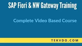 SAP Fiori Training - Complete video based course of SAP Fiori