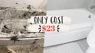 INSANE BATHTUB TRANSFORMATION // How to paint your bathtub for $23