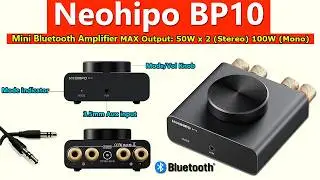 Neohipo BP10 | Unboxing | Review | Testing | 100 W Class D Stereo Power Amplifier | Bridge mode