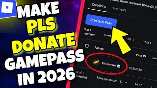 (2026) How to Make a Gamepass in Pls Donate in Roblox Mobile - UPDATED