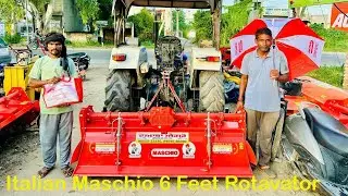 Italian Maschio 6 Feet Rotavator full details and delivery . #tractor #punjab