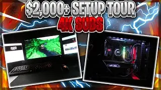 $2000 GAMING SETUP TOUR | 4,000 SUBSCRIBER SPECIAL!