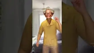 Old Lady Dances Up A Storm In Her Home