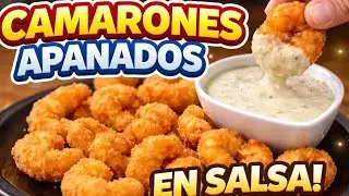 Breaded Shrimp 🍤 in Bechamel Sauce Easy Cooking Recipe #recipe #holyweek