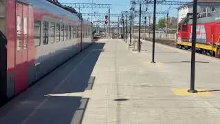 Прибытие ЭП2Д Ярославль-Кострома на вокзал Ярославль-Главный