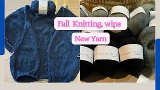 New Yarn Haul , Fall knitting wips, Episode 63