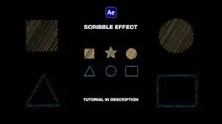 Scribble Texture Effect - After Effects Animation