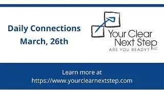 Daily Connections - 3/26 - Taking Inventory