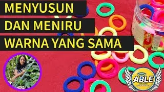 MENYUSUN DAN MENIRU WARNA YANG SAMA DALAM AKTIVITAS - PENGEMBANGAN PEMBELAJARAN SAMBIL BERMAIN