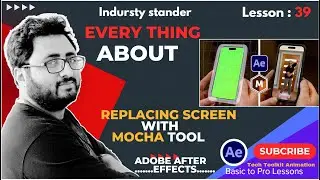 Mastering Screen Replacement in Adobe After with mocha tool Effects Urdu | Hindi