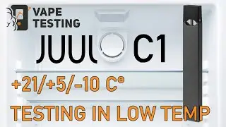 Juul C1 Test in low temperature | E-Vapor Density, E-Vapor Mass| Analysis with Vaping Machine