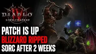 Blizzard Just RIPPED Sorc After 2 Weeks Diablo 4 Lord Of Hatred