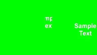THE PARAMGM OF X text Green Screen