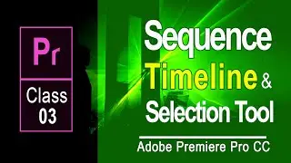 Using Sequence, Timeline & Selection Tool in Adobe Premier Pro-Urdu/Hindi