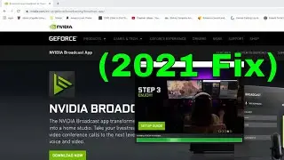 How to Download and Fix Nvidia Broadcast Error (unable to start microphone noise removal) (2021)