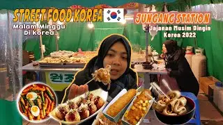 COBAIN SEMUA MAKANAN KAKI LIMA KOREA DI JUNGGANG !! Saat musim dingin