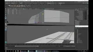 Выравнивание ребер на плоскости Maya 2018