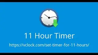 11 Hour   Analog Clock Timer & Alarm   1080p   Countdown