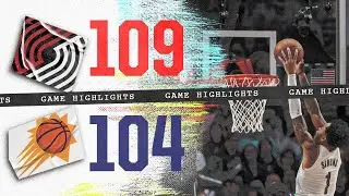 Portland Trail Blazers 109, Phoenix Suns 104 | Game Highlights | Dec. 19, 2023