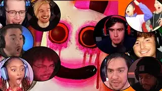 GAMERS REACT TO ENDING GARTEN of BANBAN 2  DanTDM, LankyBox, Caylus, special edd, dakblake