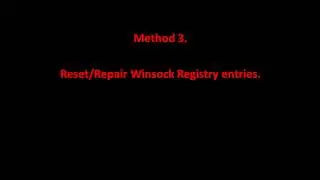 FIX "One or More Network Protocols Missing", No Internet Access (Windows 10, 8 & 7).
