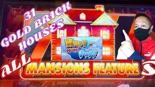 🤩HUFF N MORE PUFF🤩 ALL MANSION FEATURES🤯 BEST BONUS🤯 #TommysSlots #slots #huffnmorepuff #bonus