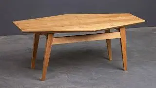 Stylischer Couchtisch aus Erle selber bauen