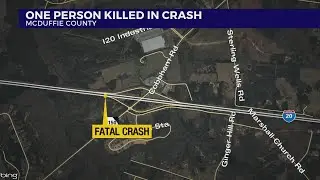 One dead in crash on I-20 in McDuffie County
