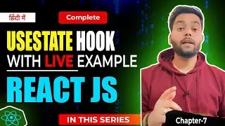 🔥Learn useState In 10 Minutes - React Hooks Explained | Hindi 2024! 🚀