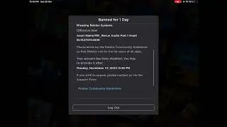 Roblox I didn’t do anything unban me plz