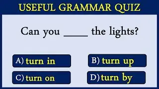 10 COMMON Phrasal Verbs You NEED To Know /Quiz 13.