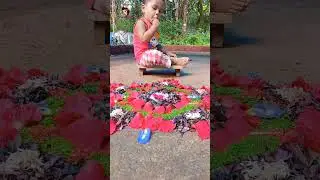 പൂക്കളമിടാൻ പലകയിട്ട് എന്റെ കൂടെ ഇങ്ങനെ ഇരിക്കണം 🥰#shortsyoutube#cutebaby #kannur #onam #viralvideo