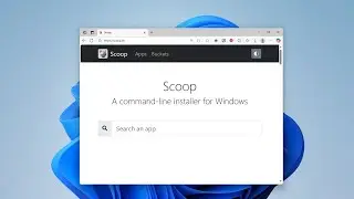 Scoop Package Manager Quickstart on Windows