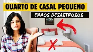 QUARTO DE CASAL PEQUENO - 8 PIORES ERROS DE  DECORAÇÃO 🤦‍♀️🤦‍♀️