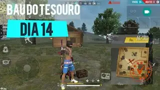 Pegando o baú do tesouro dia 14 - Free Fire.