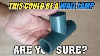 DIY Outdoor Garden Wall Lamp | Simple Craft Ideas from PVC Pipe