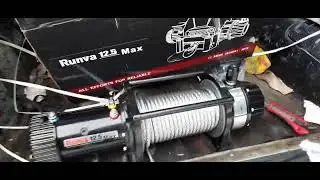 Снятие троса с лебёдки Runva EWB MAX 12500.