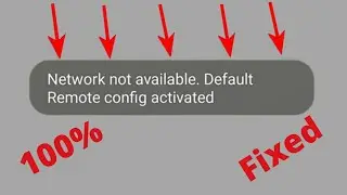 Fix Network not Available Default Remote Config Activate Problem 2023 | Android | New Update |
