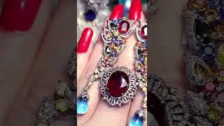 РУБИНЫ ❣️ И ВОДОПАДЫ САПФИРОВ С КАПЛЕЙ ТОПАЗА СВИЗ 🩵 СКРИНШОТ ВОТСАП+7 928 394 26 55