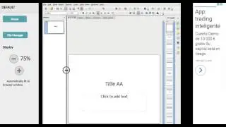 OpenOffice Impress online editor for presentations