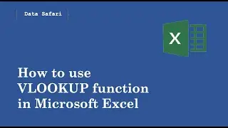 How to Use VLOOKUP Function in microsoft Excel | Excel Tutorial