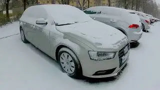Audi Standheizung, Test 1, 13 min, - 2 Celsius