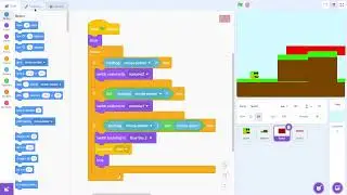 Create Jumping Squeare Box in scratch 3 Cube box coding for jump