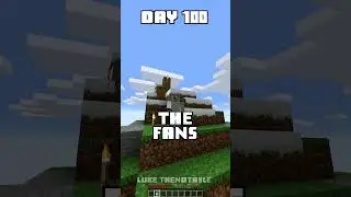 100 Days - [Minecraft Shorts] - Day 100 #minecraft #100days