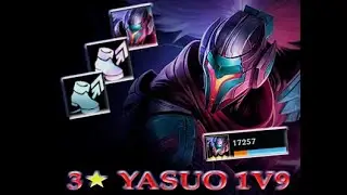 TFT: YASUO 3 Star ⭐⭐⭐ Destroys the whole board  | LoL TFT SET 8