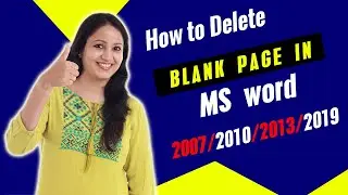 How to delete blank pages in Microsoft Word (all version) || 2 Shortcut Methods  |URDU| 2020💕💖