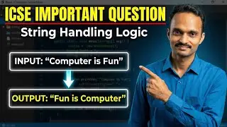 reverse word of string in java | string | icse | computer application | semester2 | important