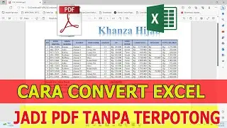 Cara Simpan File Excel Menjadi PDF Tanpa Terpotong