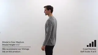Custom NEXT LEVEL 50/25/25 LONG SLEEVE T Shirt Style 6071 360° Product Video by Coed Monkey