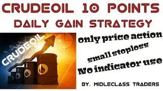 Crudeoil daily 10 points gain strategy only price action